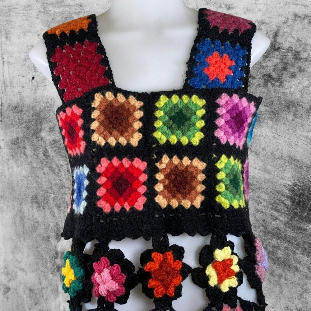 The Series NYC Granny Square Rainbow Dress - Picture 7 of 12
